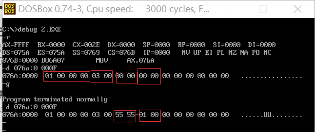 65536÷3 = 5555H 余 1