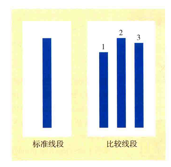 觉得第二条线条比第一条标准更长